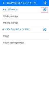 MetaTrader(メタトレーダー)アプリ ボリンジャーバンド 追加 02