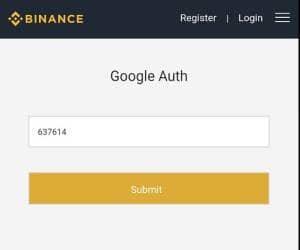 BINANCE(バイナンス)登録 04