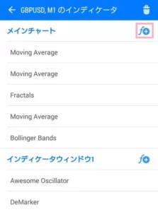 MetaTrader(メタトレーダー)4,5 アプリ EMA追加 02