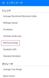 MetaTrader(メタトレーダー)4,5 アプリ EMA追加 03