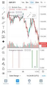 TradingView(トレーディングビュー) アプリ ダイバージェンスインジケーター追加 02