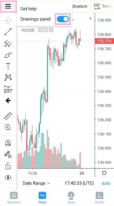 TradingView(トレーディングビュー) アプリ オブジェクト追加 02